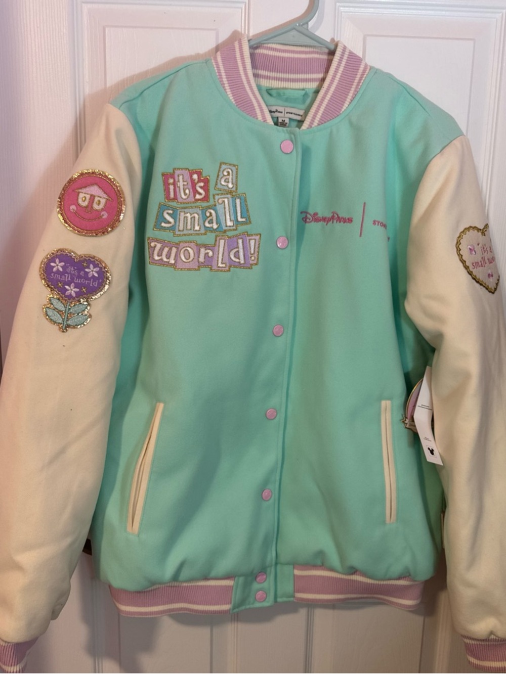 Stoney Clover Lane It’s A Small World Varsity Jacket Disney Parks Medium